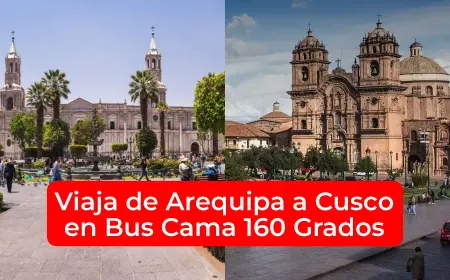 Viaja de Arequipa a Cusco en Bus Cama 160 Grados